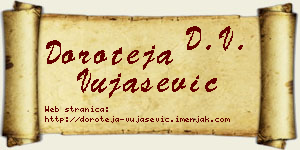 Doroteja Vujašević vizit kartica
